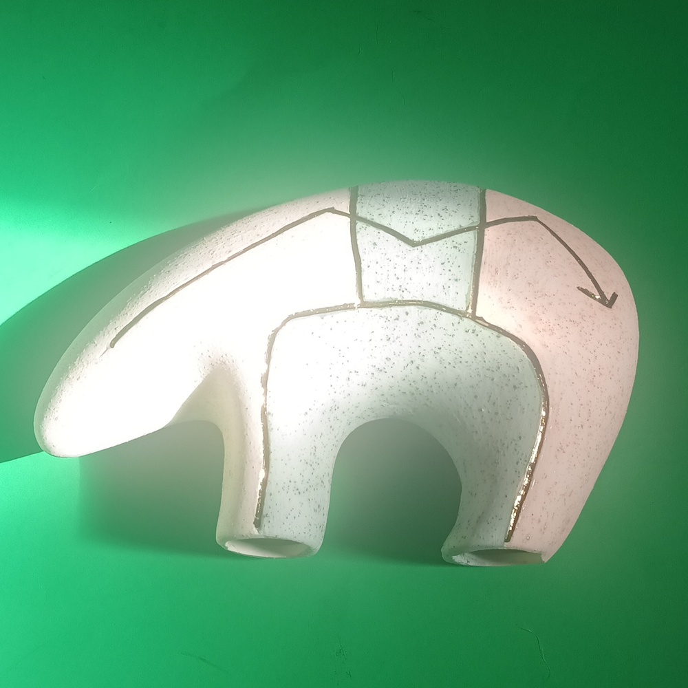 Native American Design Bear Sculpture